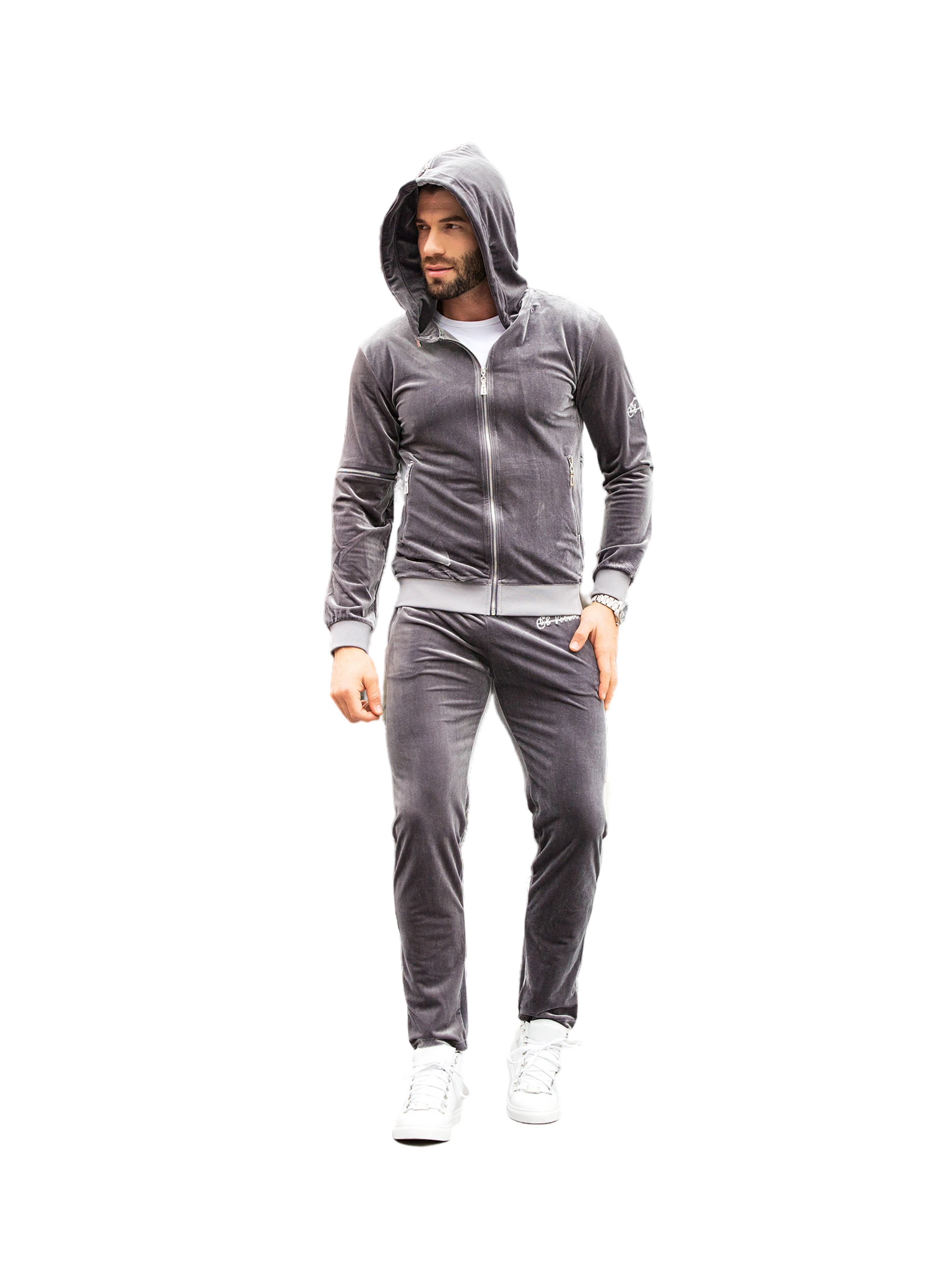 Grey Vélvét Full Tracksuit
